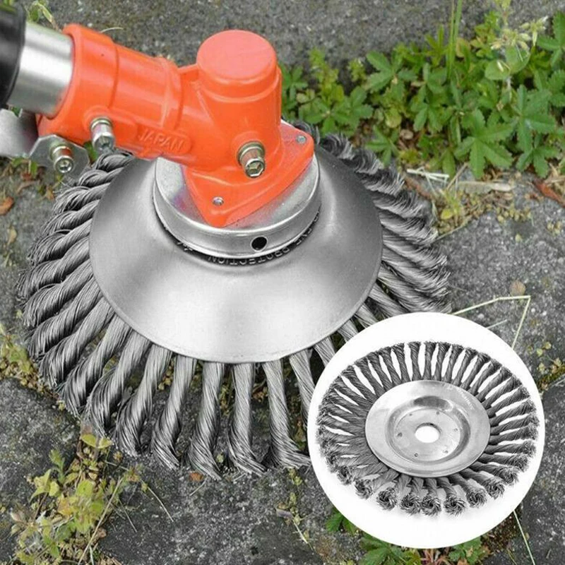 Weed Grass Trimmer Blade Break Proof Wired Round Edge Steel Cutter Machine Accessories For Garden Lawn | Дом и сад