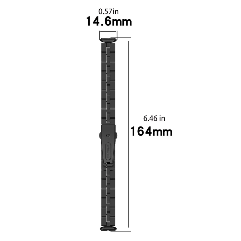 

Compatible with Fitbit-Luxe Bands Adjustable Sport Metal Replacement Durable Wristbands Bracelet Waterproof Straps