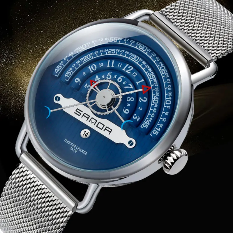 Женские часы SYNOKE с креативным сетчатым циферблатом деловые кварцевые наручные