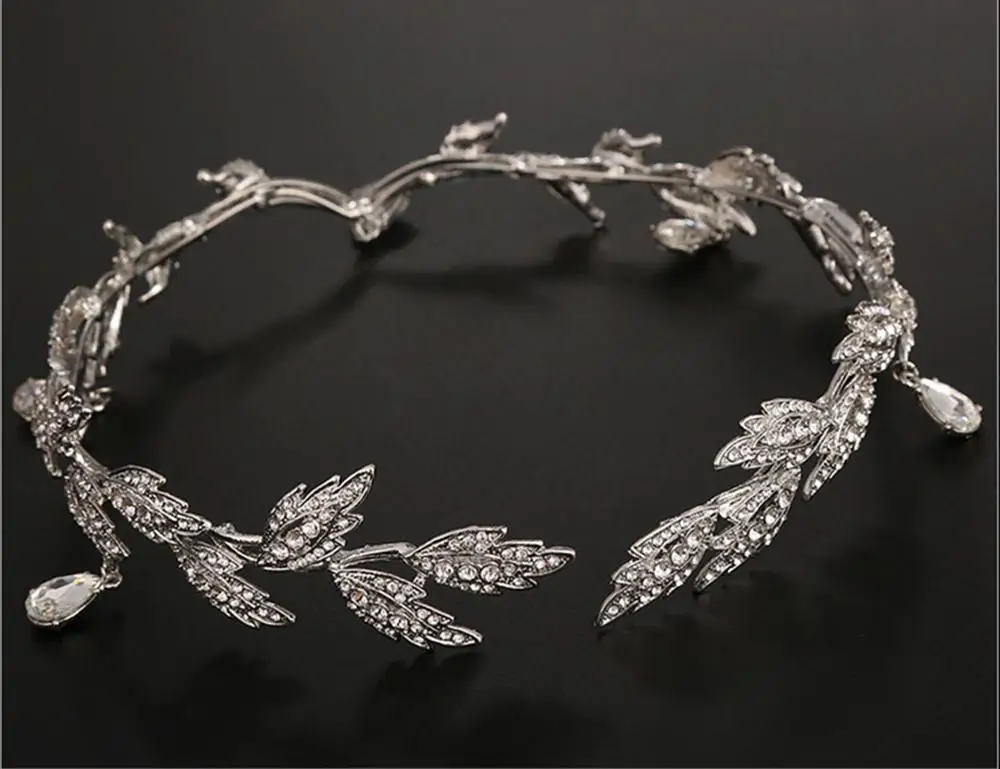 Шикарная богемная свадебная корона блестящие стразы головной убор свадебные