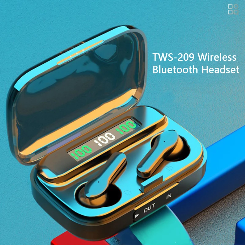 

Binaural Noise Reduction Sports Touch TWS-209 Wireless Bluetooth Headset