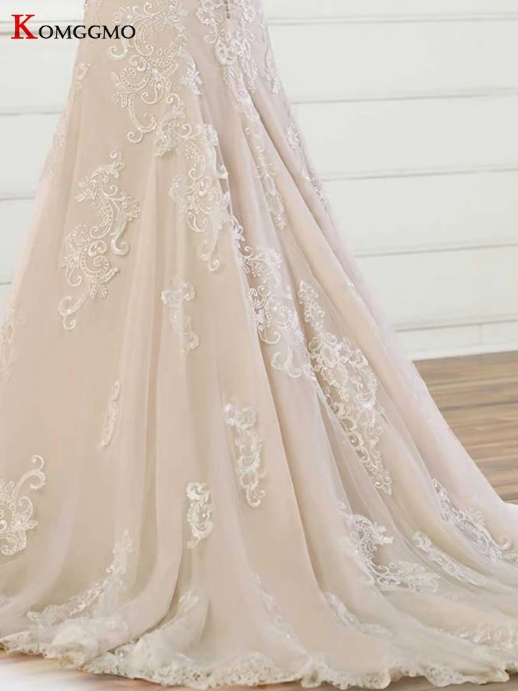 

Elegant Off the Shoulder Chapel Train Mermaid Wedding Dress 2021 Hot Sale Embroidery Appliques Tulle Sweetheart Neck Bridal Gown