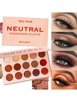 delanci make up for women nude eyeshadow palette blush shiny eye shadows matte 15 colors nudes warm natural cosmetics