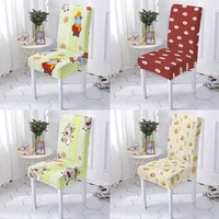plant and fruit cartoon p spandex seat cover wedding banquet 1246 pcs chairs covers home office back house restaurant