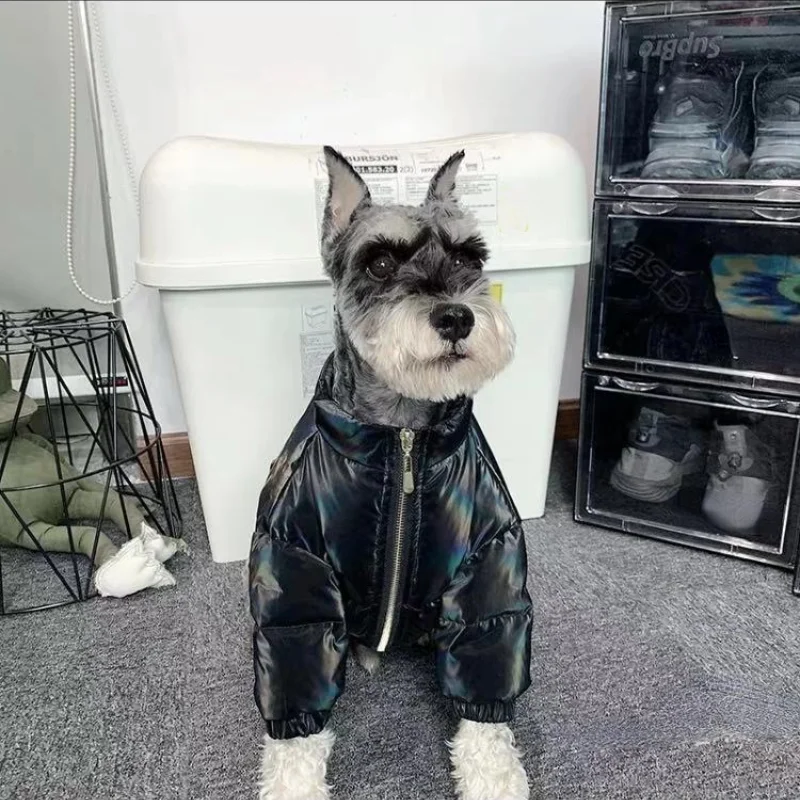 

Luxury Pet Clothing Dog Down Jacket Winter Thick and Warm Fleece Hooded Jacket Suitable for Small Dogs French Bullfighting Teddy