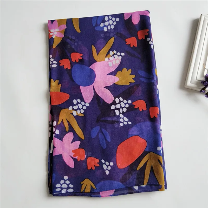 2020 New Spring Flower Print Soft Scarves Shawls Long Beach Viscose Floral Wrap Scarf Hijab Free Shipping |