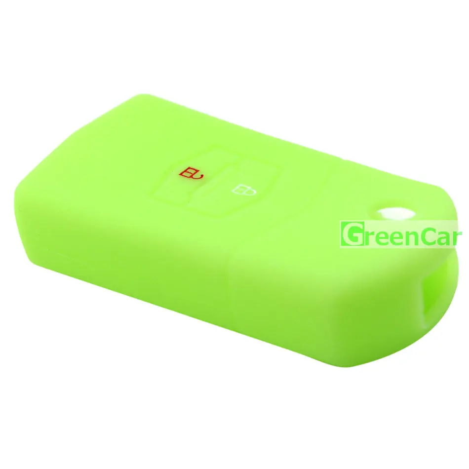 1 шт. 2 кнопки светящийся силиконовый чехол для ключей от машины Mazda M3 Axela M6 Atenza M5 CX7