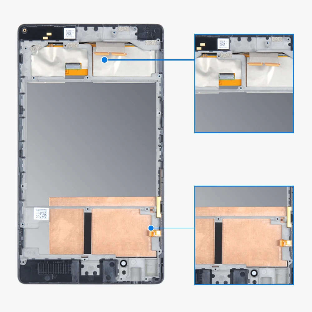 Srjtek для ASUS Google Nexus 7 2nd ME572 ME572C ME572CL ЖК-дисплей Матрица сенсорный экран дигитайзер сенсор в сборе с рамкой