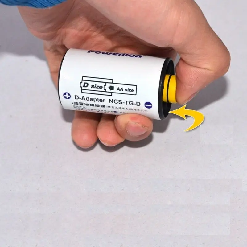 4 шт./лот АА в D адаптер для преобразования аккумулятора газовой плиты