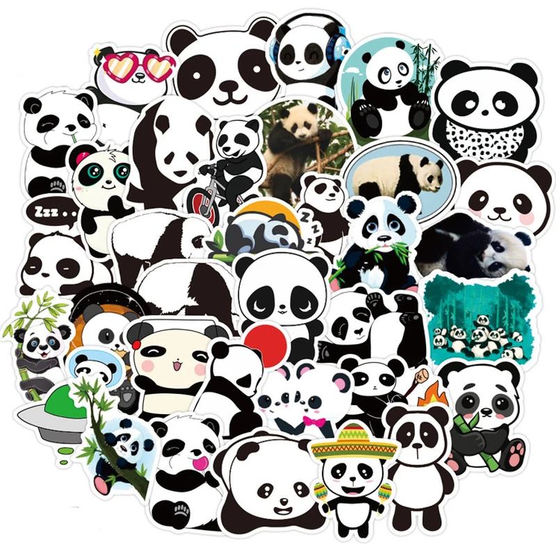 

Стикеры в стиле аниме «панда», 10/30/50 шт.