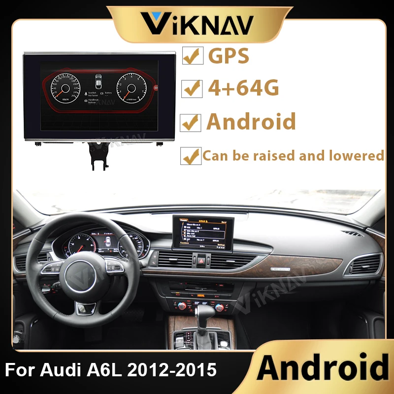 

Автомобильный радиоприемник 8 дюймов, Android, для Audi A6L 2012, 2013, 2014, 2015, Автомобильный HD-экран, навигация, мультимедийный плеер, головное устройство GPS для Carplay
