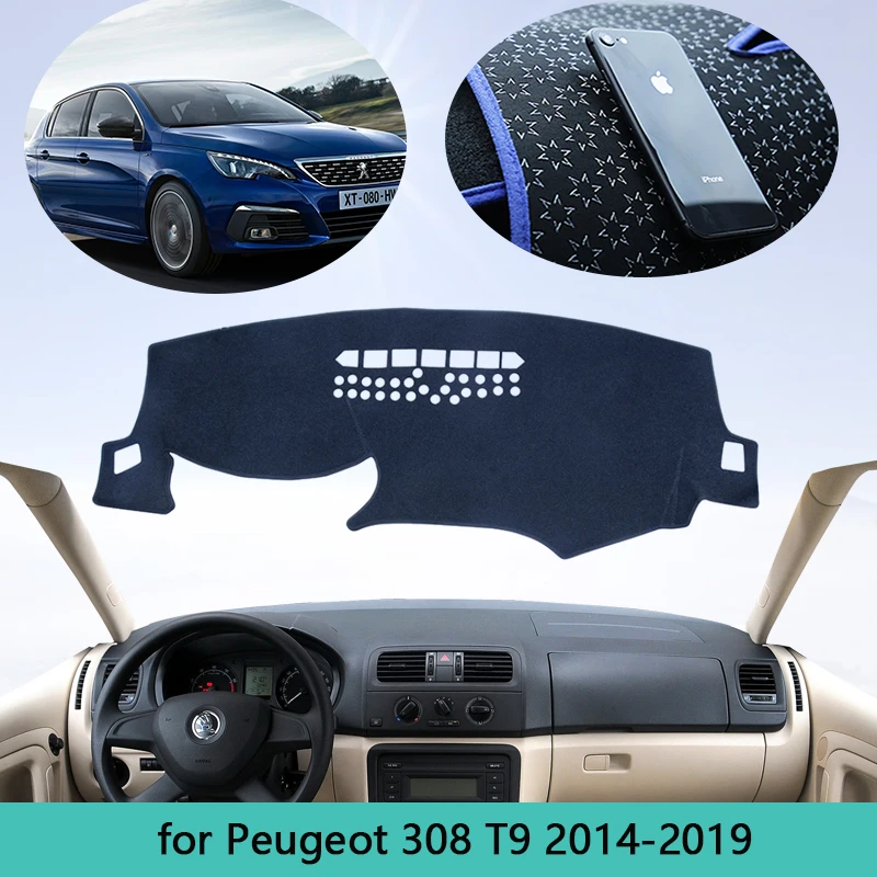 Чехол на приборную панель автомобиля для Peugeot 308 T9 2014 ~ 2019 308sw 308GTI автомобильный