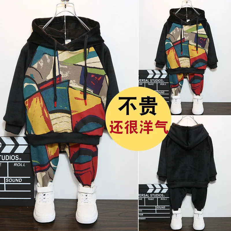

Kid Boy Girl Casual Hooded Clothes Boy Girl Clothing Set New Fashion Cool Baby Boys Set Spring Autumn Kid Clothes 1 2 3 4 Year
