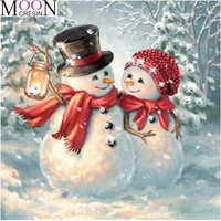 christmas snow 5d diy diamond painting cartoon childrens gifts cross stitch embroidery animal mosaic home decoration needlework