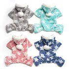 Осенне-зимняя Пижама для собак, комбинезон для маленьких собак, Ши-тцу, йоркширский пуловер, мягкая флисовая одежда для щенков, кошек, одежда для домашних животных