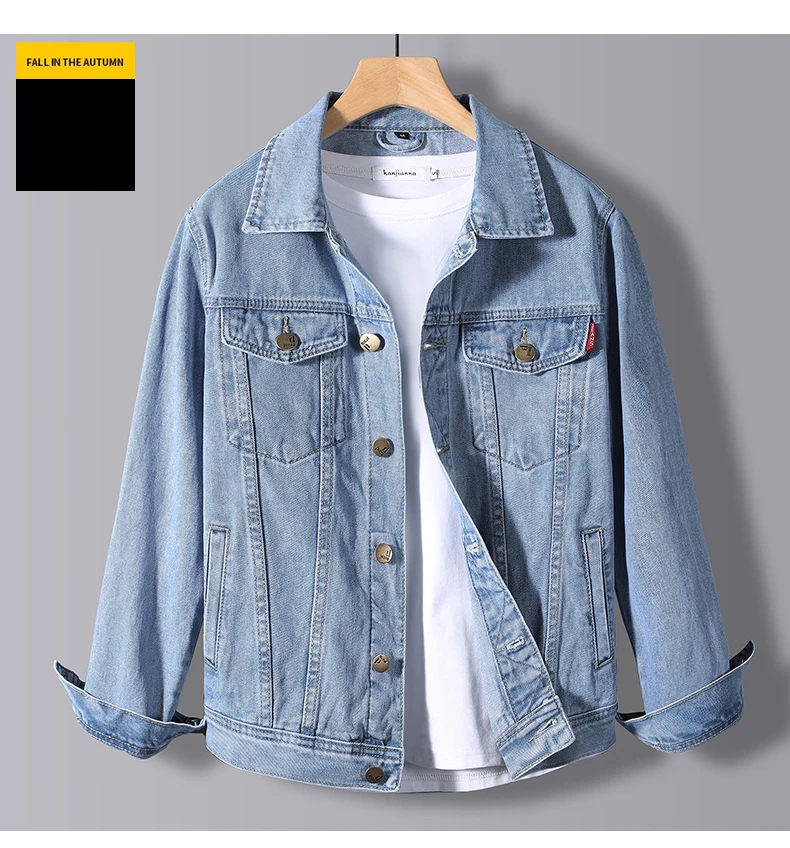 

Новинка Весна 2021, Мужская джинсовая куртка, Корейская версия тренда, красивая верхняя одежда, мужская куртка для студентов