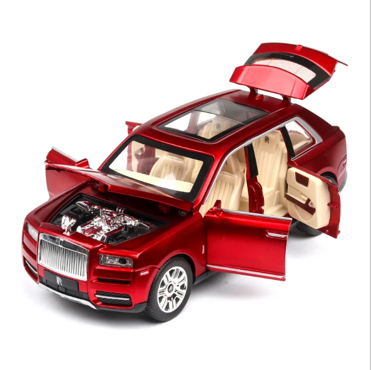 Модель автомобиля из сплава Rolls Royce Cullinan 1:24 модель большого размера имитация