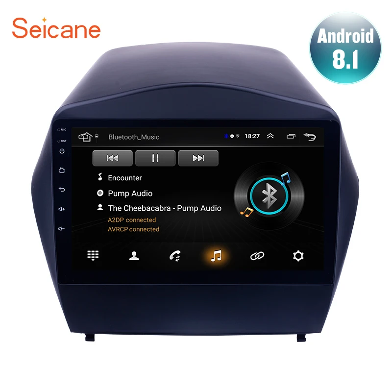 Seicane Android 8 1 9 дюймов автомобильный стерео для 2009 2010 2011 2015 Hyundai IX35 GPS навигация