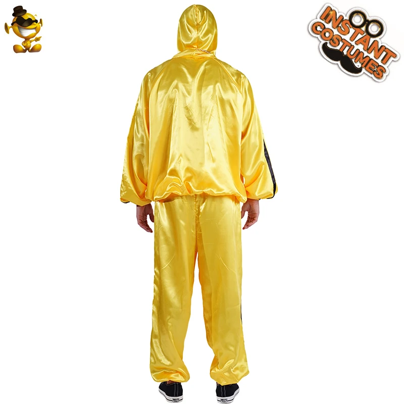 Мужской костюм в стиле хип-поп 70-х популярная Клубная одежда желтого цвета для