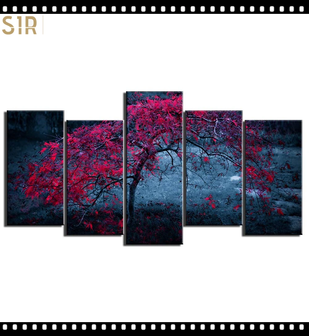 

Scenery Decorations for The Five - Part Poster Living Room Decoration Room Decor Anime Decor Wall Paintings Home Decor Wall Art