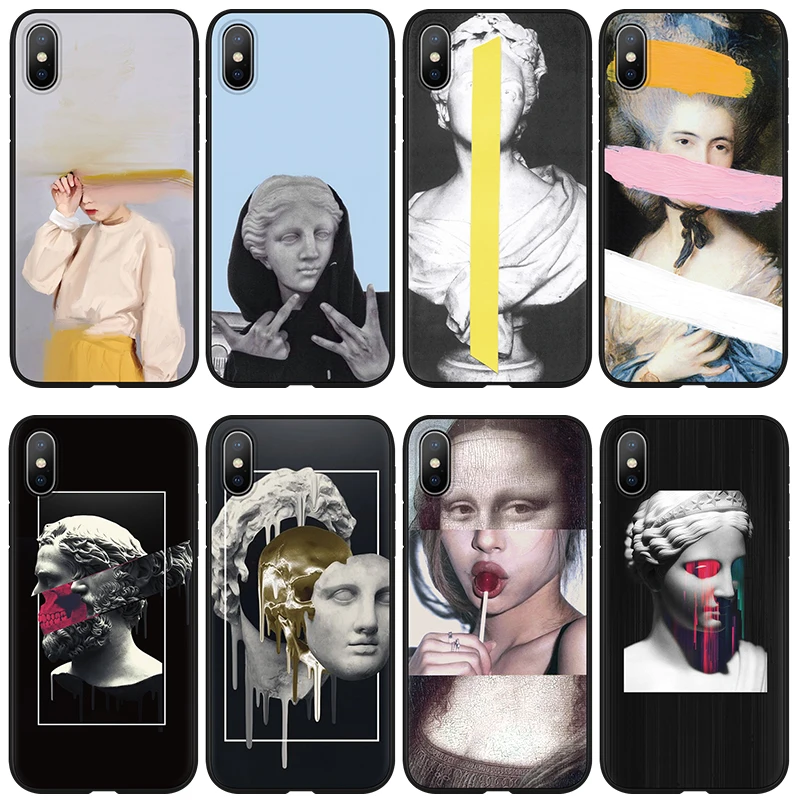 Чехол для Coque iPhone 11 Pro Max XS XR X 7 8, 6, 6 S, Plus, для samsung A51 A71 A40 A50 A70 J3 J5 J7 S7 S8 S9 плюс Чехол художественным