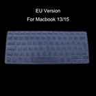 ЕС Версия русская Клавиатура силиконовый чехол для Apple Macbook Air Pro 13 15