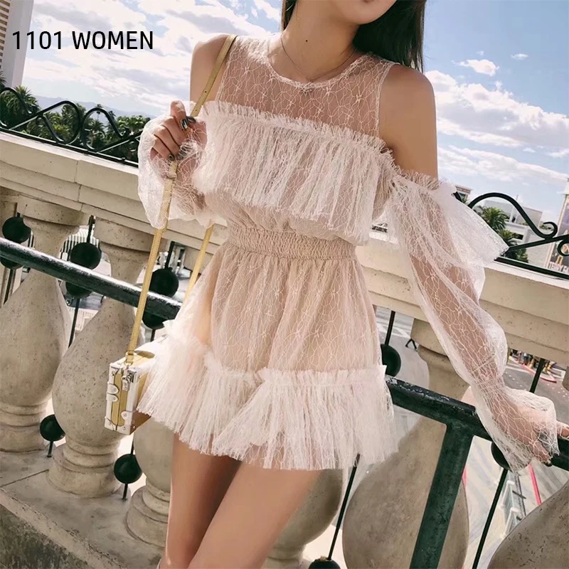 ZA Новое весеннее женское бежевое шифоновое платье с открытыми плечами и длинным