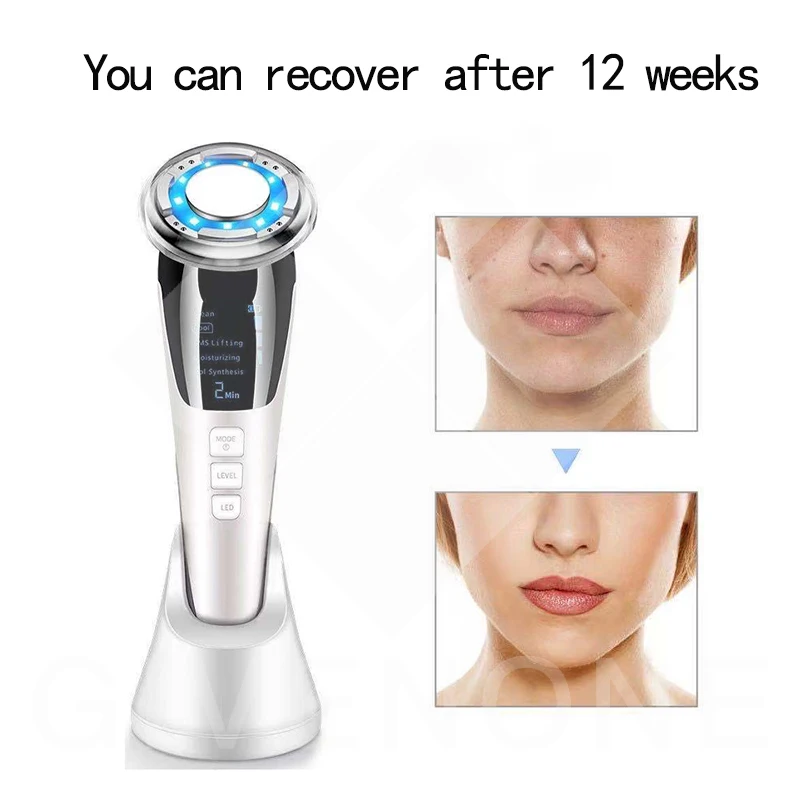 

Electric Facial Massager Face Massage DeviceLED Light Facial Rejuvenation Antiaging Wrinkle Beauty Cleaning Instrument