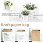 Крафт-бумаги Бумага сумка для хранения двухслойная утепленная Nordic Стиль Цветочная корзина цветочный горшок для оформления дома