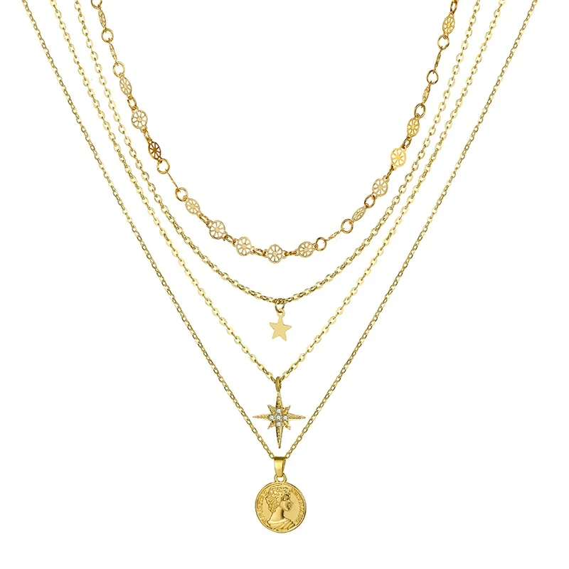 ZL0001046 VKME модное жемчужное ожерелье с двойным слоем Love аксессуары Женское Ожерелье Bijoux подарки - Окраска металла: ZL0001046