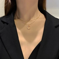 korean design moon pendant necklace female clavicle chain ins net red simple and fashionable temperament necklace jewelry