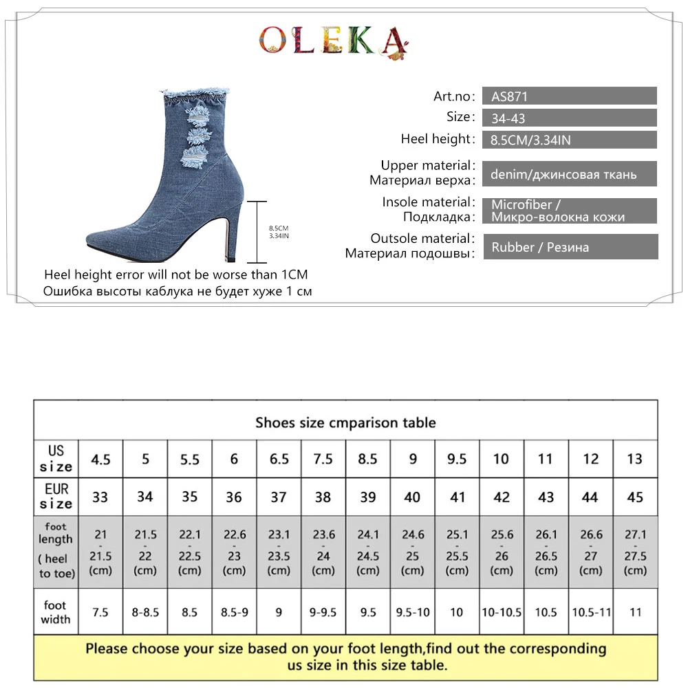 

OLEKA Mid-calf Winter Boots For Women Thin Heels Pleated Pointed Toe Sexy Boots Fashion Style Basic New AS871