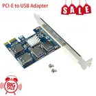 PCI-E-PCI-E адаптер 1 поворот 4 PCI-Express слот 1x до 16x USB 3,0 специальная переходная карта PCIe конвертер для майнинга BTC