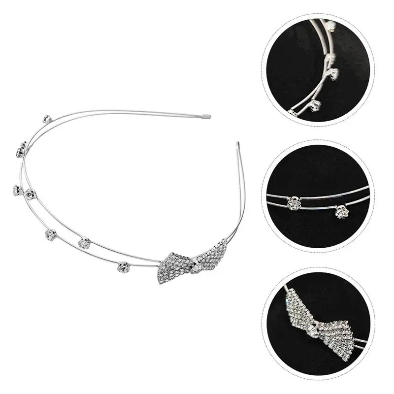

1Pc Headband Rhinestone Sparkly Glitter Hair Jewelry Gift Hair Accessory Headpiece