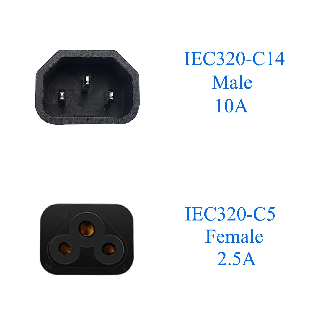 JORINDO 1 8 m/5.9FT IEC320 C5 Микки Мышь гнездо для C14 3 pin штекером с использованием Мощность