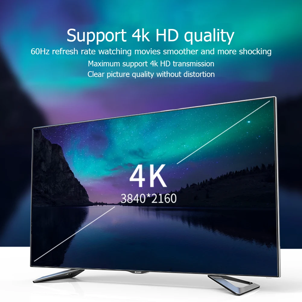 Аудиопреобразователь адаптер Выход 6 футов USB C к DP DisplayPort кабель 4K 60 Гц для MacBook Air Pro ноутбук телефон|Кабели