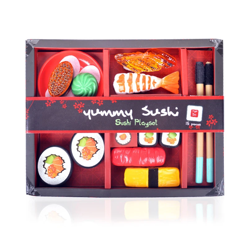 

Pretend Kitchen Toys Children Simulation Japanese Sushi Pretend Kitchen Food Toys Pretend Play Food Mini Sushi Set For Kids Toys