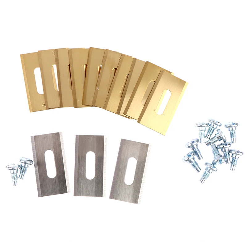 

10pcs High Quality Trimmer Blade Lawn Mower Grass Replacement Trimmer Cutter Piece 36.5 * 18.5 * 0.65mm