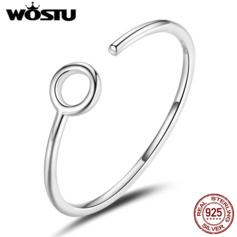 Женское кольцо из серебра 925 пробы открытое регулируемое