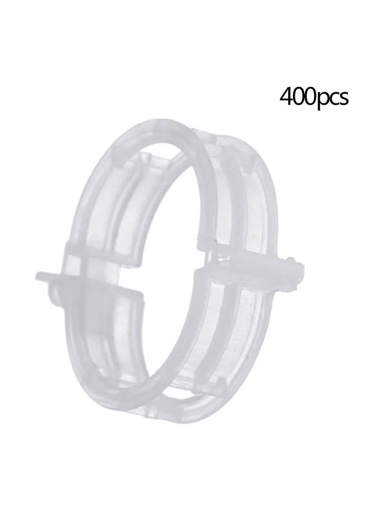 

400Pcs Plant Support Garden Clips For Vine Upright Vegetable Tomato White