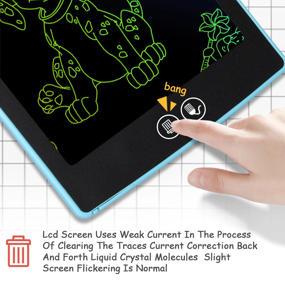 Доска для рисования с ЖК-дисплеем 8 5/10/12 дюйма стираемая цветная раннего | Игрушки