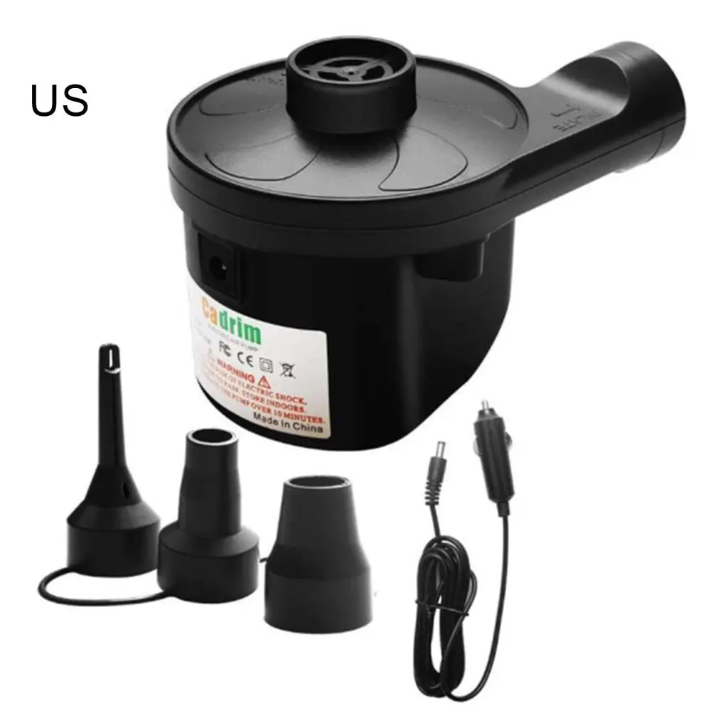 

Electric Air Pump Air Cushion Pump Portable Fast Charge with 3 Nozzles Ac / 12v Dc Air Pump for Outdoor Camping