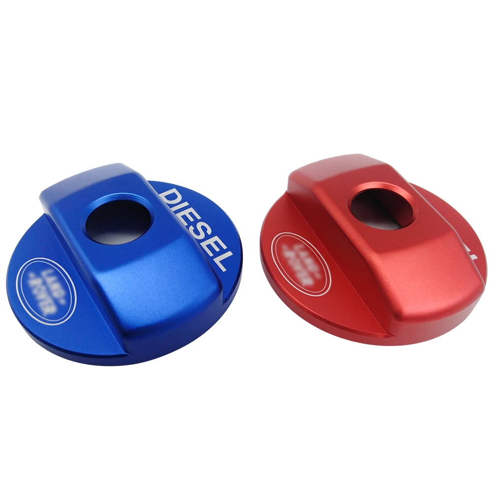 Red/Blue Fuel Tank Cap Trim Sticker For Land Rover Defender 110 Landrover 90 2016 Car Accessories New Arriavls | Автомобили и