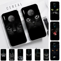 toplbpcs cute black cat phone case for huawei mate 20 10 9 40 30 lite pro x nova 2 3i 7se