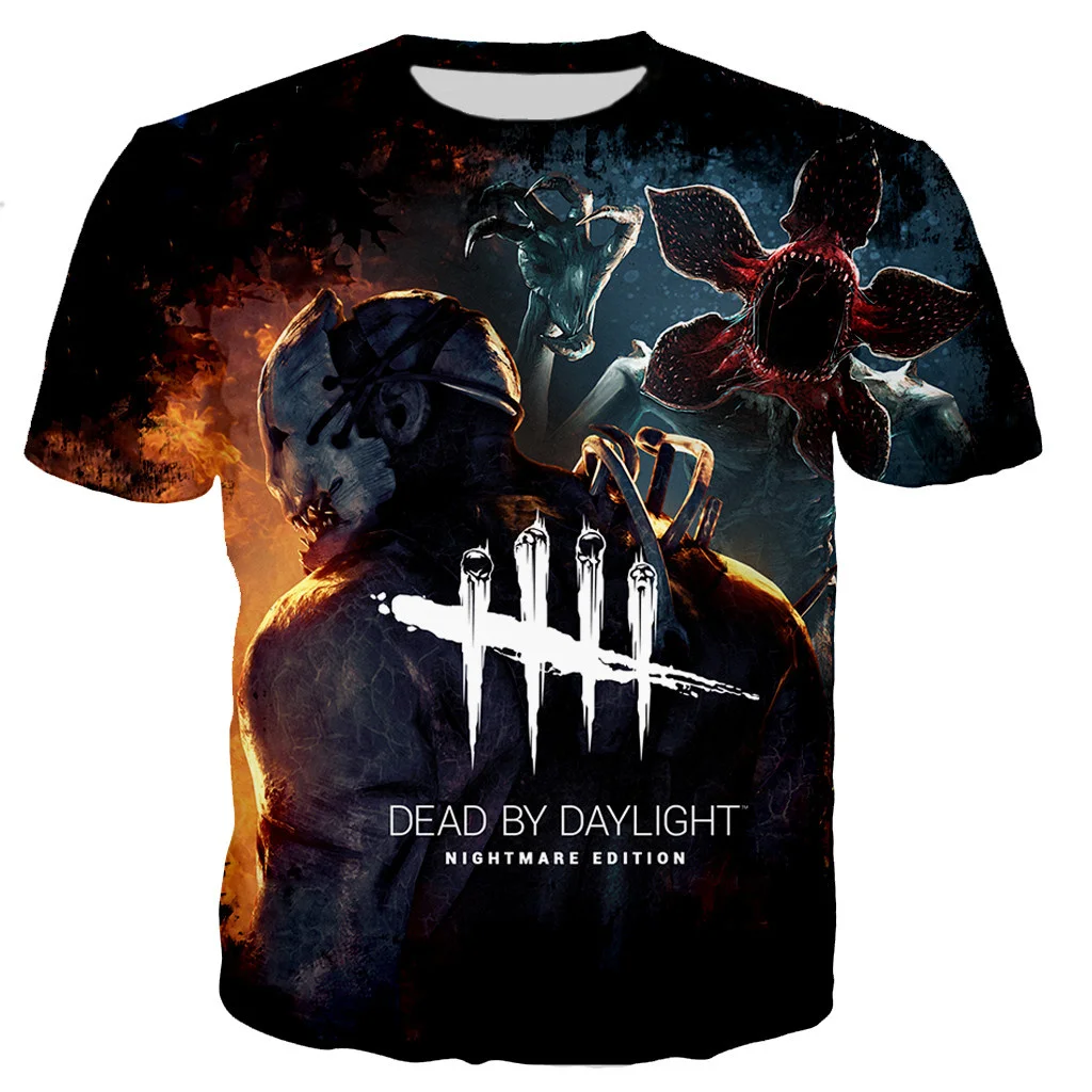 

2021 Summer 3D Printed Dead Daylight Oversized T-Shirt Men Women Fashion Streetwear O-Neck Short Sleeve Casual Fashion T Shirt