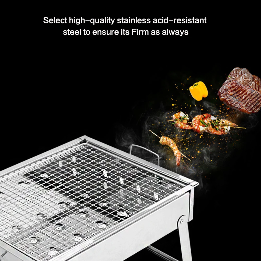

Stove Folding Toaster Outdoor Toaster BBQ Grill Toast Tray Picnic Cooking Tools Stainless Steel Family BBQ Party Accessories