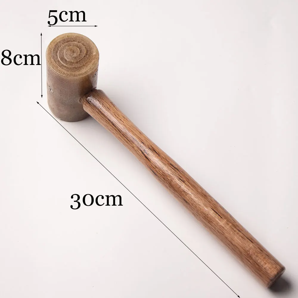 Junetree Raw cowhide Mallet Leather Hammer Stamping Jewelry craft Tool Rawhide head Carving DIY | Дом и сад
