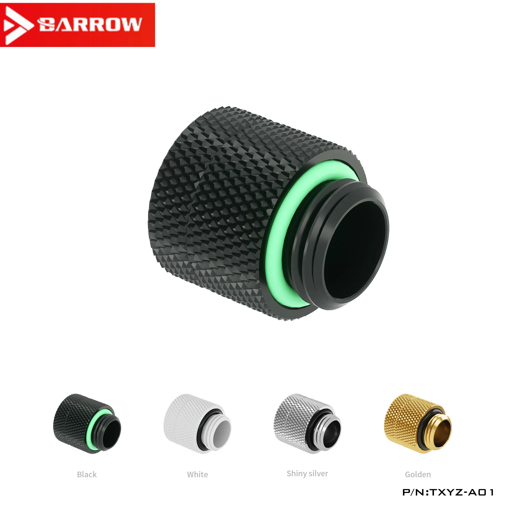 

Barrow TXYZ-A01, 13mm Male To Female ExtenderRotary Fittings , G1/4 Male To Female Water Cooling Fittings