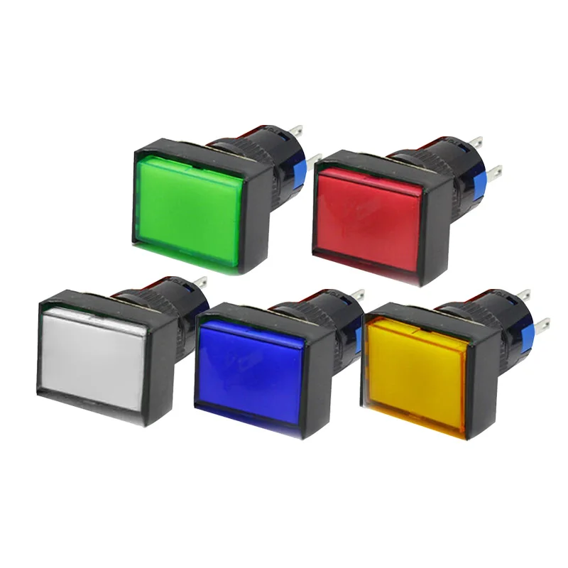 

DC 24V Circuit Switch Starters Momentary Self-Reset Replacement Rectangle