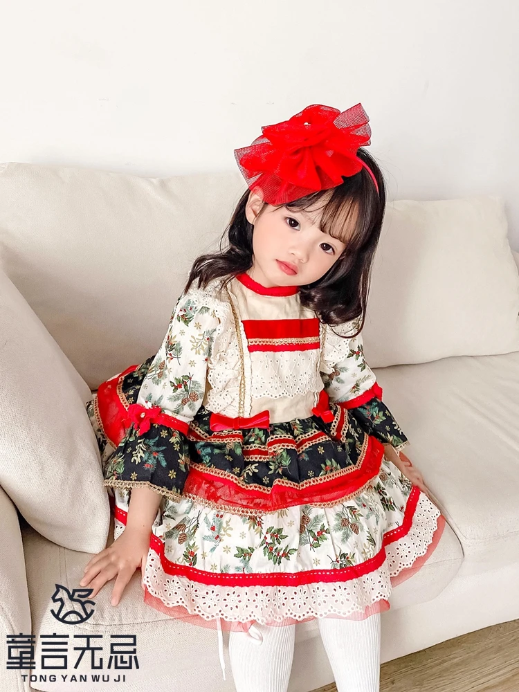 Рождественское детское платье осеннее принцессы для девочек в стиле &quotЛолита&quot